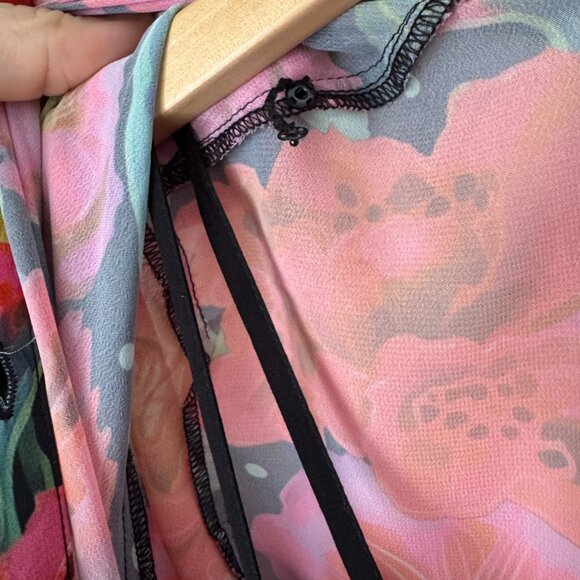 NWT Farm Rio x Anthropologie Pleated Drop-Waist Maxi Dress - Picture 8 of 12